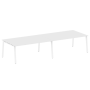 Стол для переговоров (2 столешницы) на А-образном м/к Metal System Style БА.ПРГ-2.5 3600x1235x750