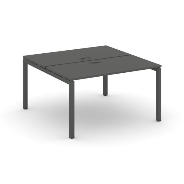 Рабочая станция 2-х сторонняя SN-5P.DRS-003 (1380х1232х750) (Антрацит/Металл Антрацит)