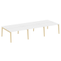 Рабочая станция на деревянных опорах Onix Wood OW.D.RS-6.3.8 4140x1635x750