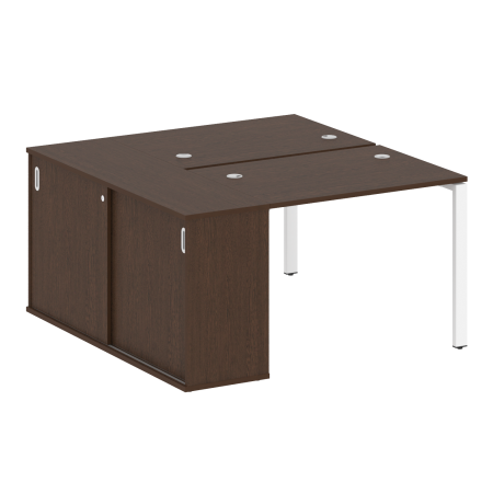 Рабочая станция с опорным шкафом-купе Metal System Style БП.РС-СШК-1.1 1410x1475x750
