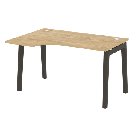 Стол эргономичный левый на деревянных опорах Onix Wood OW.SA-2L 1380x980x750