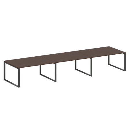 Переговорный стол 3 столешницы Metal System Style БО.ПРГ-3.4 4800x1235x750