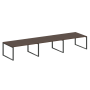 Переговорный стол 3 столешницы Metal System Style БО.ПРГ-3.4 4800x1235x750