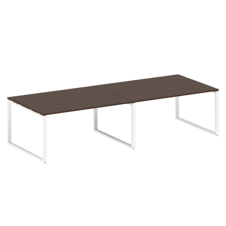 Переговорный стол 2 столешницы Metal System Style БО.ПРГ-2.4 3200x1235x750