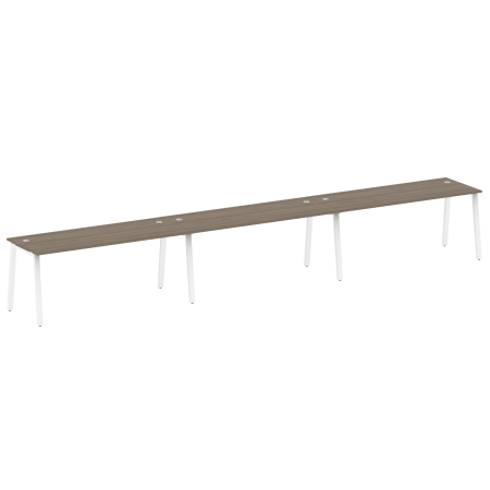 Рабочая станция на 3 рабочих места на А-образном м/к Metal System Style БА.СМ-3.5 5400x720x750