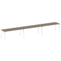 Рабочая станция на 3 рабочих места на А-образном м/к Metal System Style БА.СМ-3.5 5400x720x750