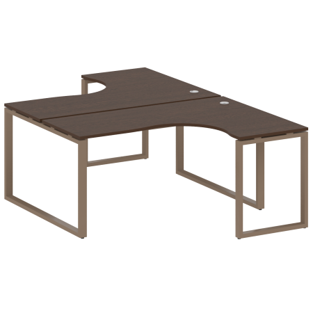 Рабочая станция криволинейная Metal System Style БО.РАС-СА-2.4 1600x2435x750