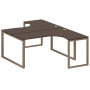 Рабочая станция криволинейная Metal System Style БО.РАС-СА-2.4 1600x2435x750