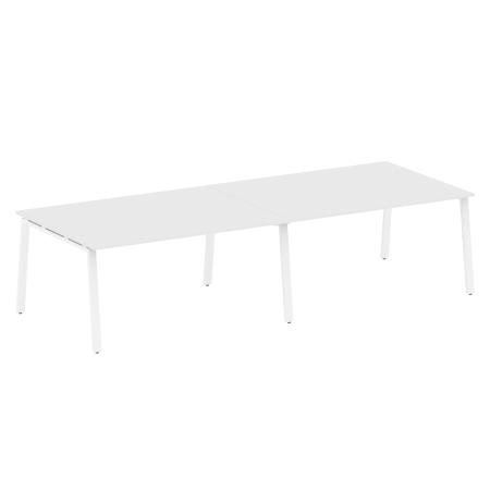 Стол для переговоров (2 столешницы) на А-образном м/к Metal System Style БА.ПРГ-2.4 3200x1235x750
