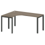 Стол криволинейный левый Metal System Style БП.СА-4 Л 1600x1200x750