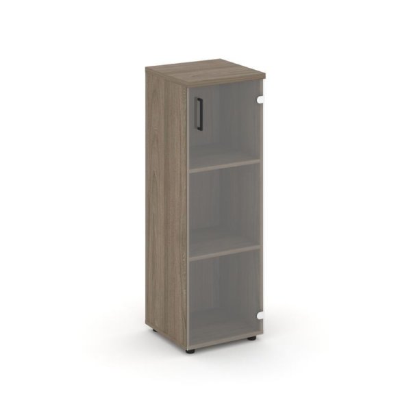 Шкаф средний узкий SN.STU-205(R) (400х400х1203) (Вяз Благородный/Прозрачный)