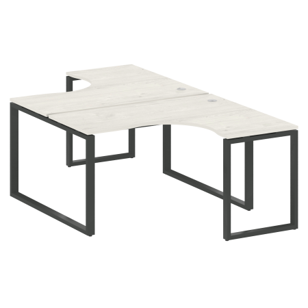 Рабочая станция криволинейная Metal System Style БО.РАС-СА-2.3 1400x2435x750