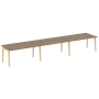 Стол переговорный на деревянных опорах Onix Wood OW.PRG-3.4 4740x980x750