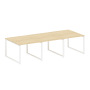 Переговорный стол 3 столешницы Metal System Style БО.ПРГ-3.1 3000x1235x750