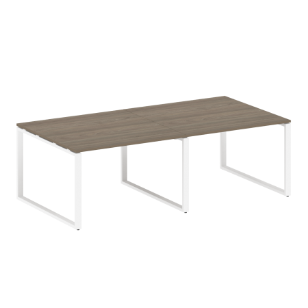 Переговорный стол 2 столешницы Metal System Style БО.ПРГ-2.2 2400x1235x750