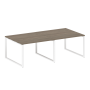 Переговорный стол 2 столешницы Metal System Style БО.ПРГ-2.2 2400x1235x750