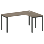 Стол криволинейный правый Metal System Style БП.СА-4 Пр 1600x1200x750
