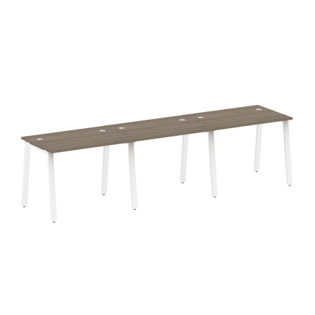 Рабочая станция на 3 рабочих места на А-образном м/к Metal System Style БА.СМ-3.1 3000x720x750
