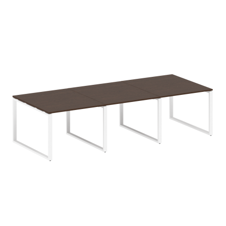 Переговорный стол 3 столешницы Metal System Style БО.ПРГ-3.1 3000x1235x750
