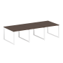 Переговорный стол 3 столешницы Metal System Style БО.ПРГ-3.1 3000x1235x750