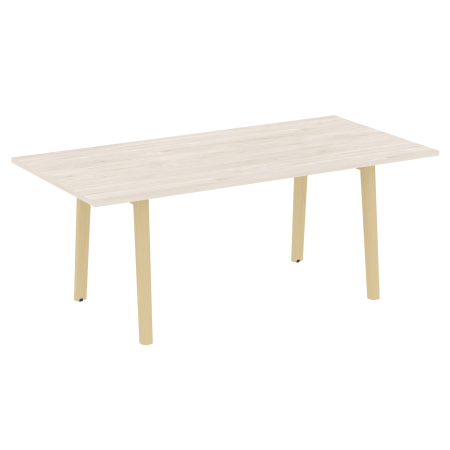 Стол переговорный на деревянных опорах Onix Wood Direct OW.PRG-19 1980x980x750