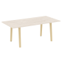 Стол переговорный на деревянных опорах Onix Wood Direct OW.PRG-19 1980x980x750
