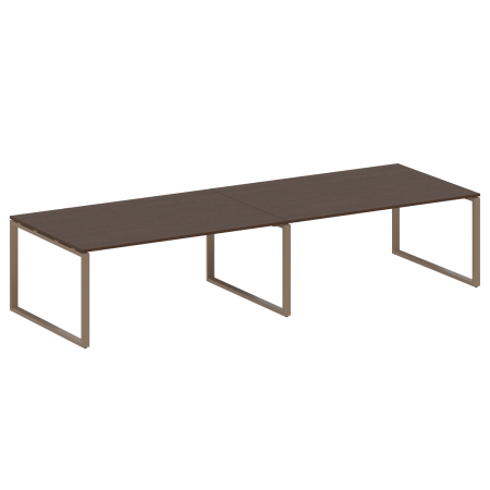 Переговорный стол 2 столешницы Metal System Style БО.ПРГ-2.5 3600x1235x750