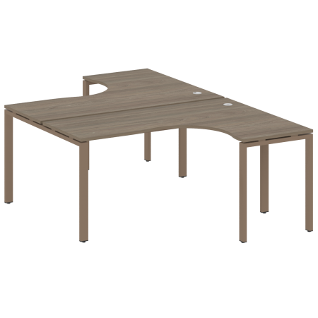 Рабочая станция криволинейная Metal System Style БП.РАС-СА-2.4 1600x2435x750