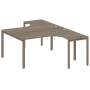Рабочая станция криволинейная Metal System Style БП.РАС-СА-2.4 1600x2435x750