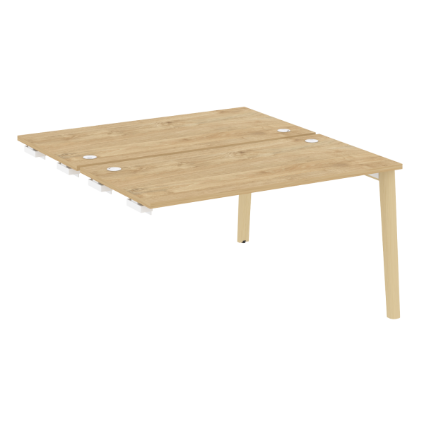 Стол-приставка двойной на деревянных опорах Onix Wood OW.D.SPR-3.7 1380x1475x750