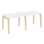 Рабочая станция на деревянных опорах Onix Wood OW.RS-2.1.8 1960x800x750