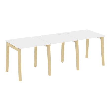 Рабочая станция на деревянных опорах Onix Wood OW.RS-3.0.8 2340x800x750