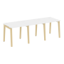 Рабочая станция на деревянных опорах Onix Wood OW.RS-3.0.8 2340x800x750