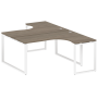 Рабочая станция криволинейная Metal System Style БО.РАС-СА-2.4 1600x2435x750