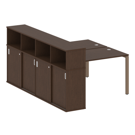 Рабочая станция с опорным шкафом-купе Metal System Style БП.РС-СШК-4.2 1610x2332x1098