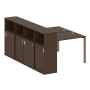 Рабочая станция с опорным шкафом-купе Metal System Style БП.РС-СШК-4.2 1610x2332x1098