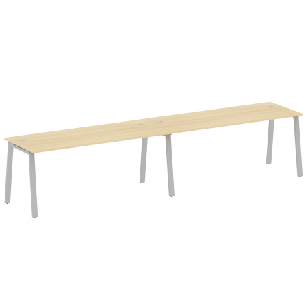 Рабочая станция на 2 рабочих места на А-образном м/к Metal System Style БА.СМ-2.5 3600x720x750