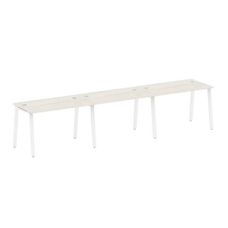 Рабочая станция на 3 рабочих места на А-образном м/к Metal System Style БА.СМ-3.2 3600x720x750
