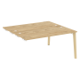 Стол-приставка двойной на деревянных опорах Onix Wood OW.D.SPR-4.7 1580x1475x750