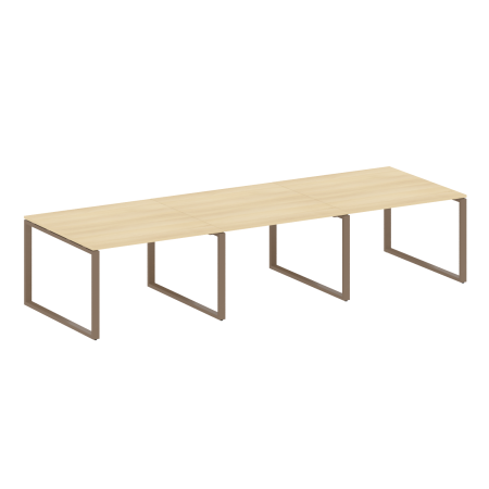 Переговорный стол 3 столешницы Metal System Style БО.ПРГ-3.2 3600x1235x750