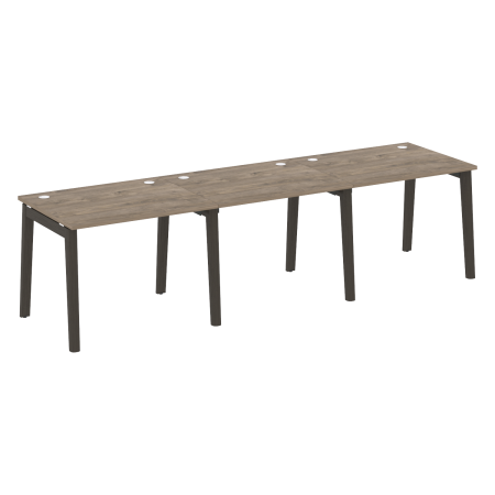 Рабочая станция на деревянных опорах Onix Wood OW.RS-3.1.8 2940x800x750