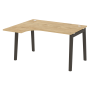 Стол эргономичный левый на деревянных опорах Onix Wood OW.SA-3L 1380x1180x750