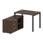 Рабочая станция с опорной тумбой левая Metal System Style БП.РС-СТС-2.1 Л 1100x1520x750