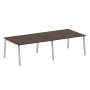 Стол для переговоров (2 столешницы) на А-образном м/к Metal System Style БА.ПРГ-2.3 2800x1235x750