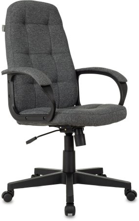 Кресло руководителя CH 002 Fabric серый 3C1 крестов. пластик (Серый)