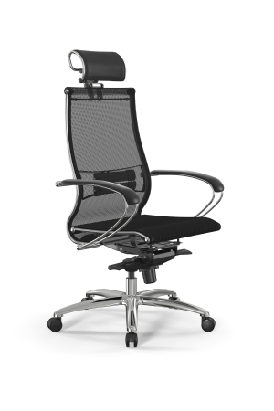 Кресло для руководителя Метта Samurai L2-5K - TS /Kc00/Nc00/K2cL/H2cL-3D(M06.B31.G04.W03) (Черный)