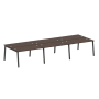 Рабочая станция на 6 рабочих места на А-образном м/к Metal System Style БА.СМ-6.3 4200x1475x750