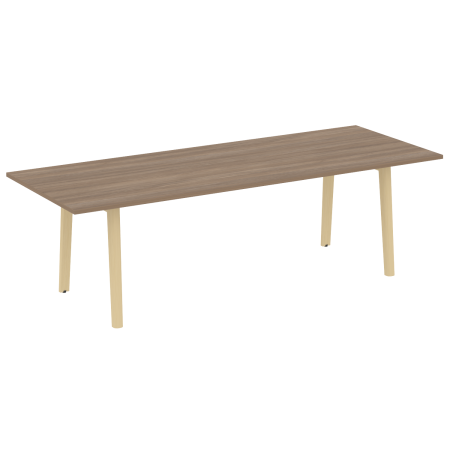 Стол переговорный на деревянных опорах Onix Wood Direct OW.PRG-25 2580x980x750