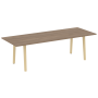 Стол переговорный на деревянных опорах Onix Wood Direct OW.PRG-25 2580x980x750