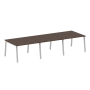 Стол для переговоров (3 столешницы) на А-образном м/к Metal System Style БА.ПРГ-3.2 3600x1235x750